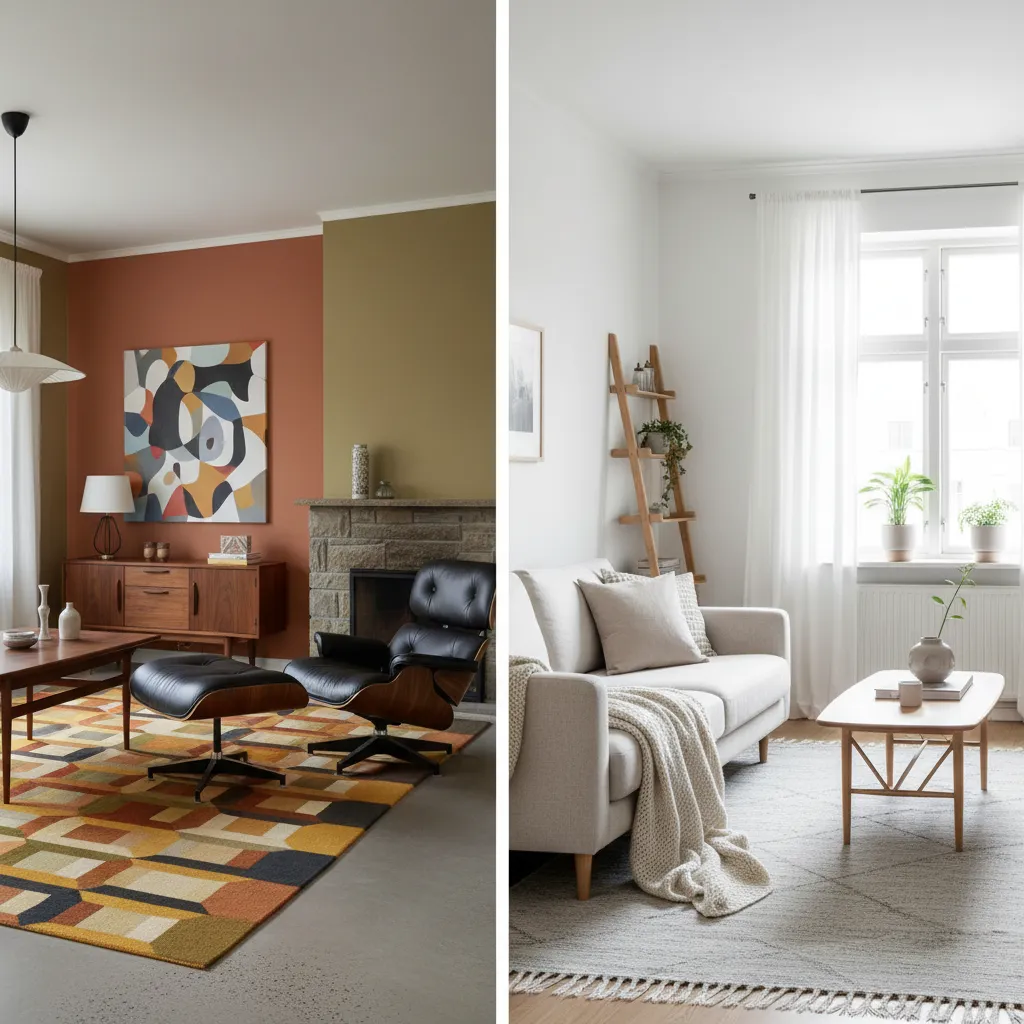 Mid Century Modern vs Scandinavian Interior Design Explained