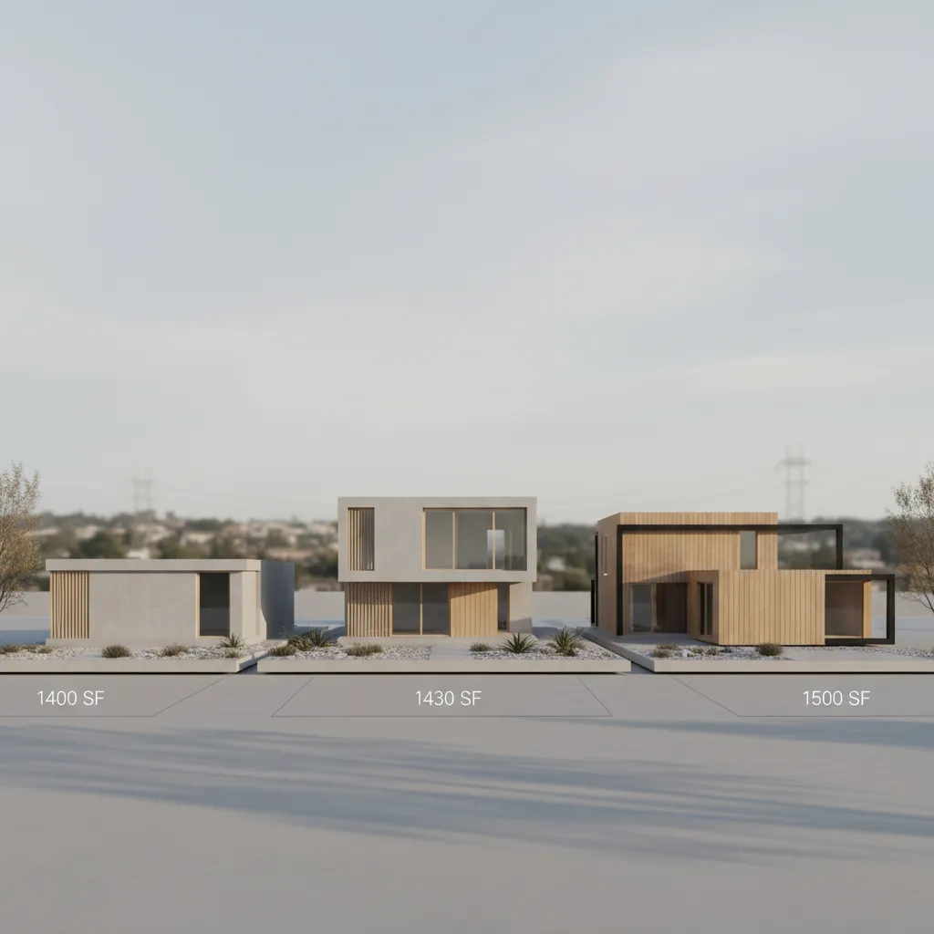 1430 Sq Ft vs 1400 & 1500 Sq Ft House Plans