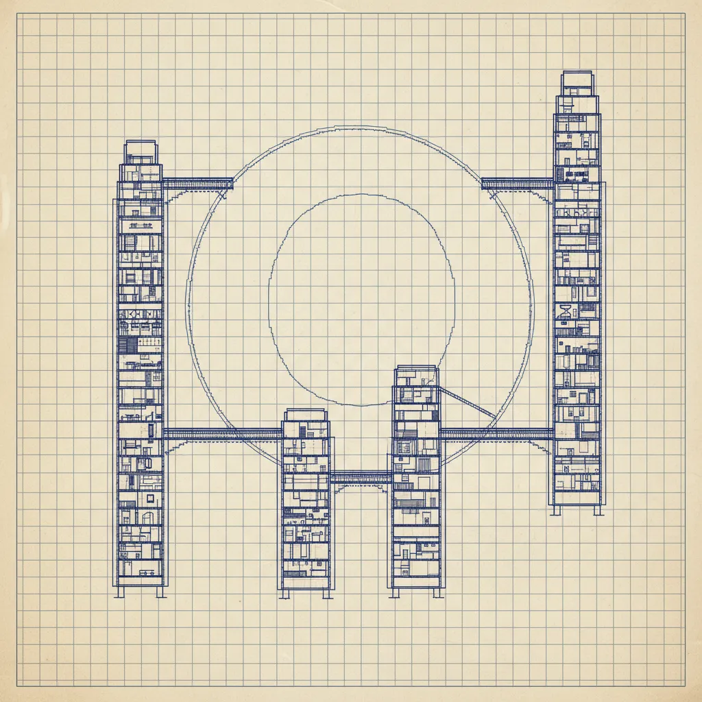 Blueprint style Minecraft structure planning with block grid