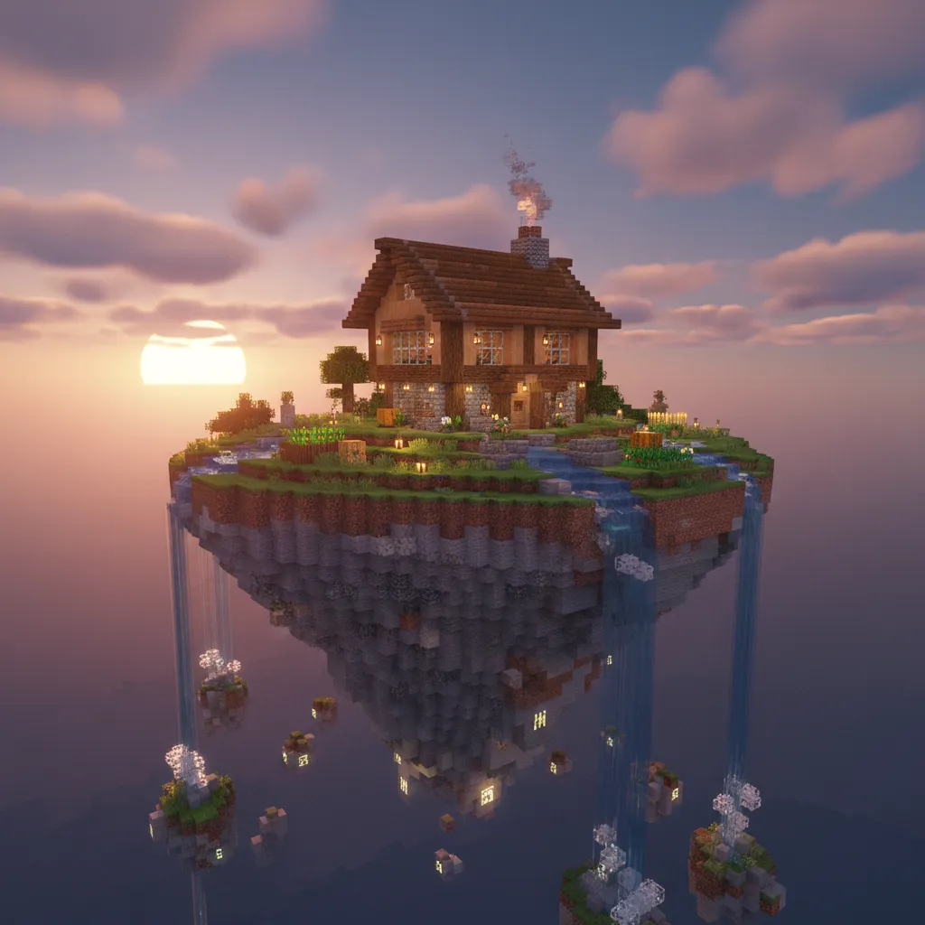 Diseños de casas flotantes Minecraft que sí funcionan