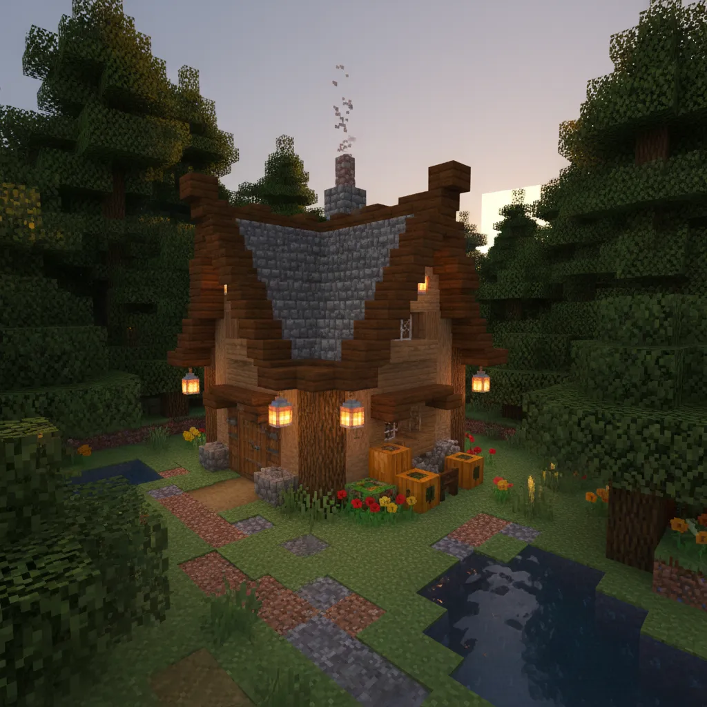 Minecraft desain rumah yang fungsional dan estetik