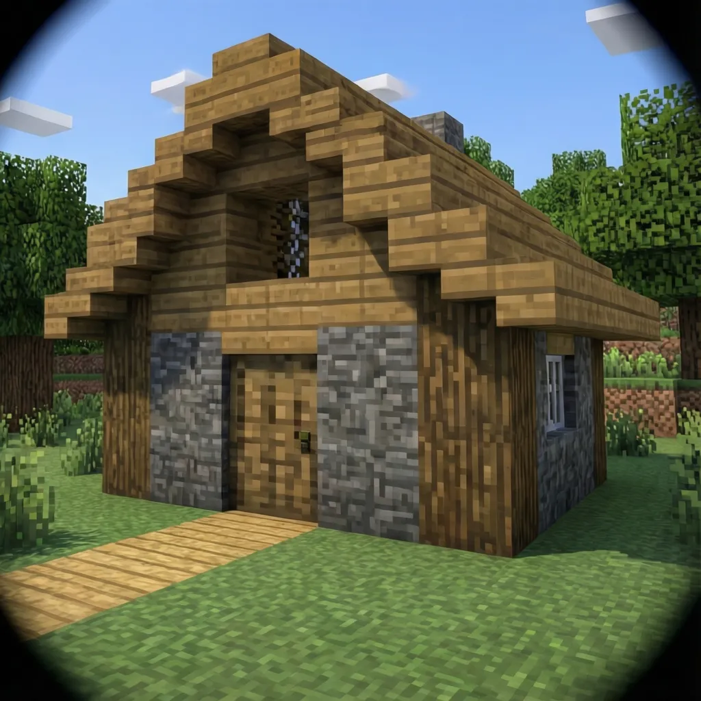 Ngôi nhà Minecraft đơn giản cho người mới