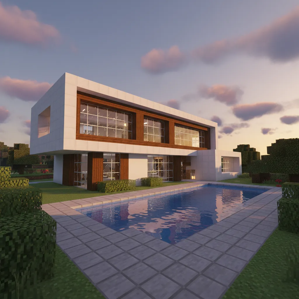 Diseños de casas modernas para Minecraft que sí funcionan
