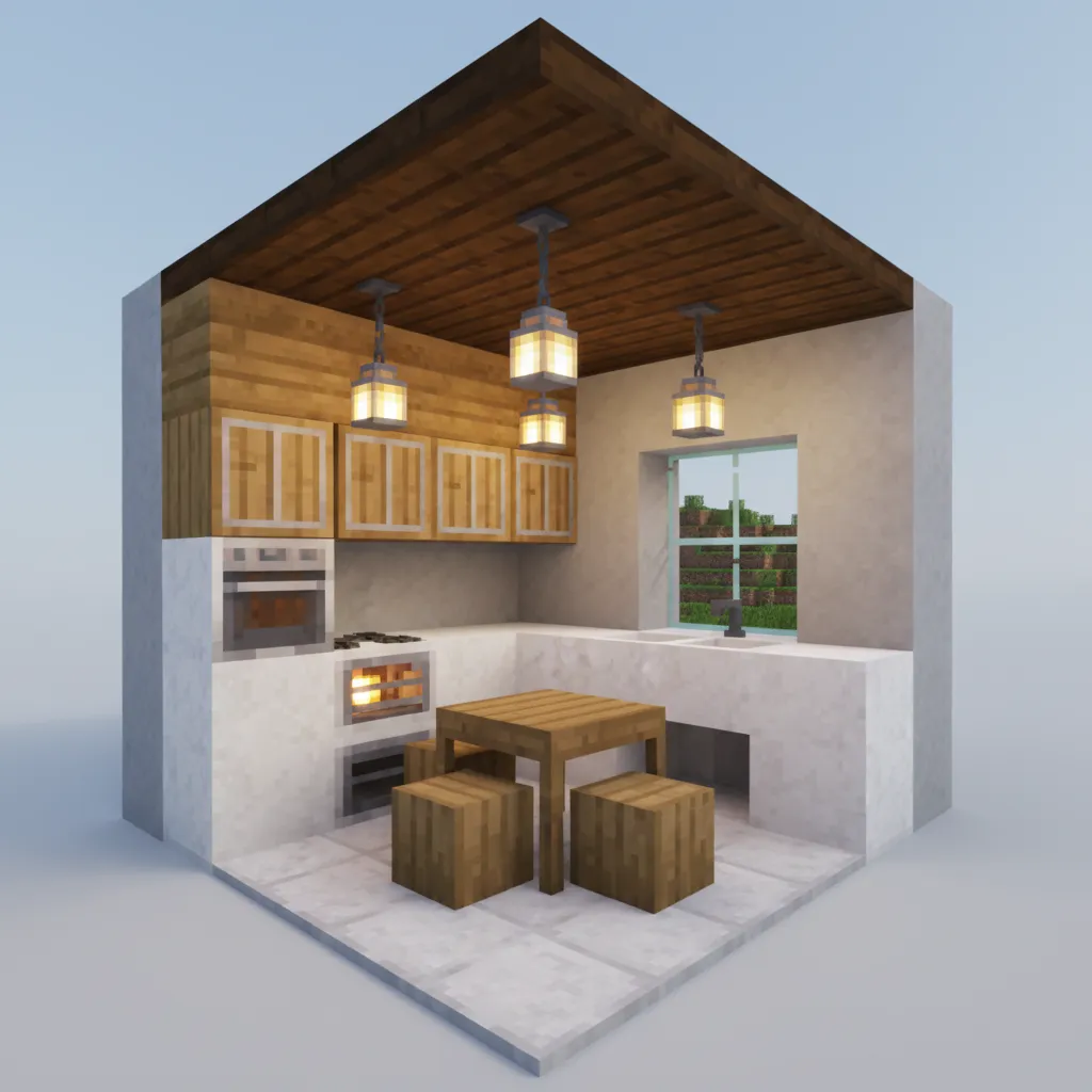 How to Make a Small Kitchen in Minecraft (Simple Builds That Look Great)