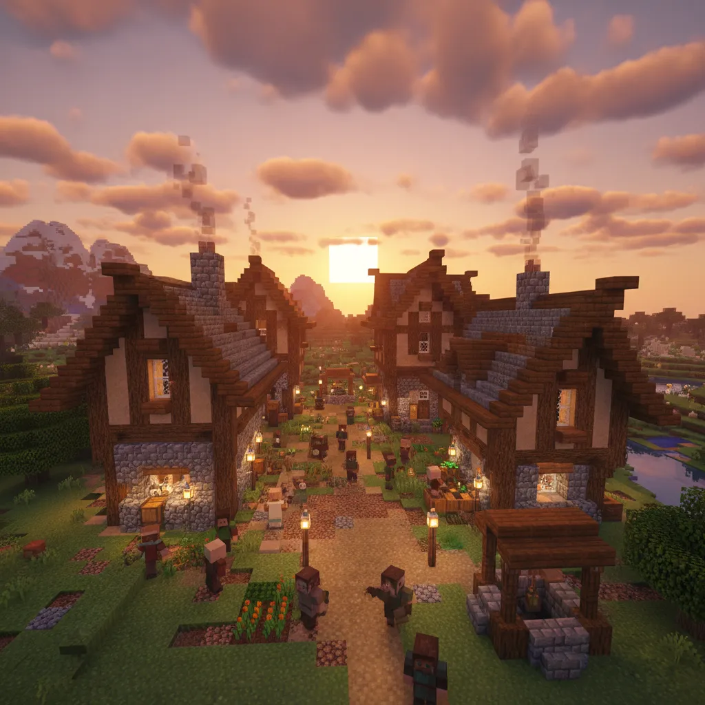 Casa Minecraft de Aldeanos: 12 Diseños Útiles