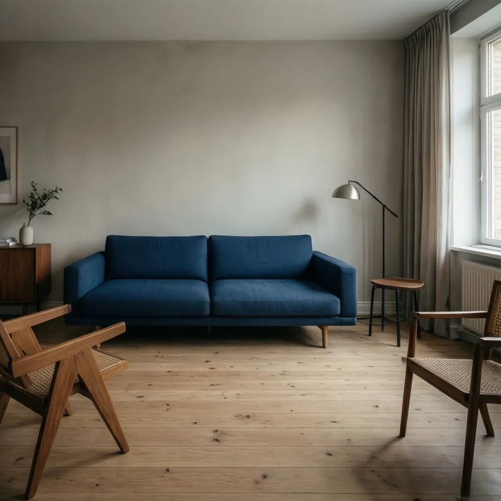 Minimalismo y color en diseño de interiores