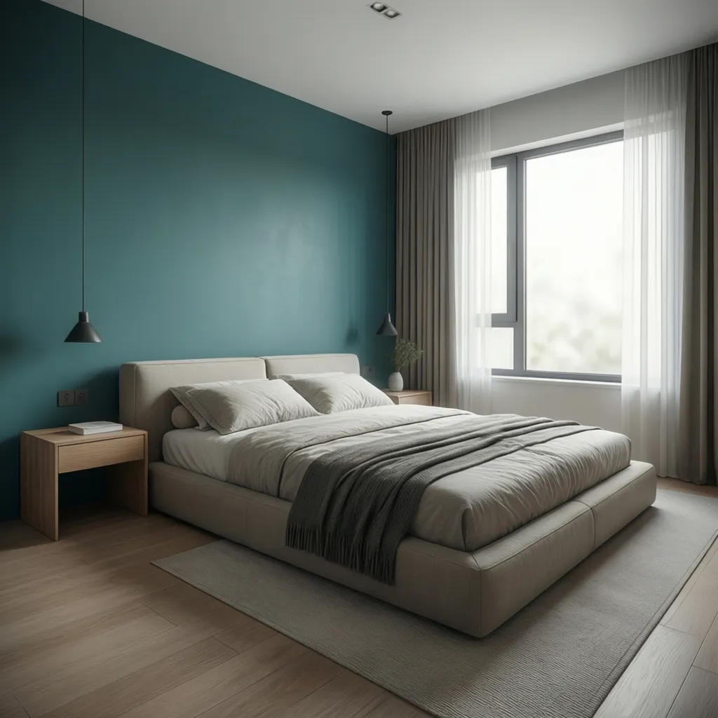 Minimalist Furniture Placement for Blue Green Rooms