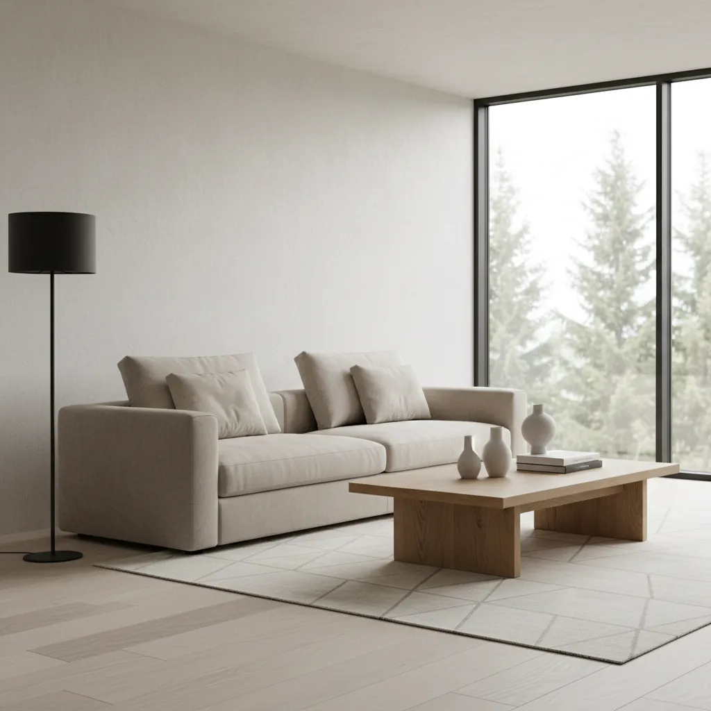 Diseño de interiores de salas minimalistas