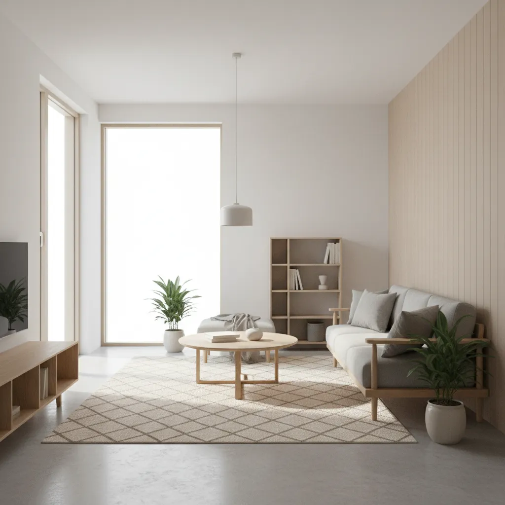 Decoración de interiores minimalista en espacios pequeños