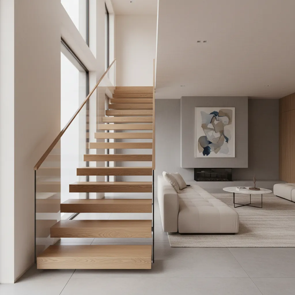 Diseño de escaleras para casas minimalistas