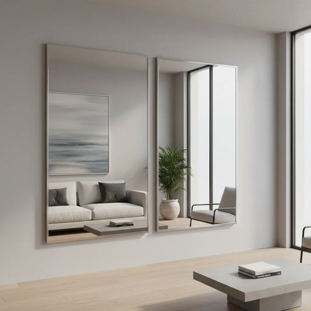 Slightly misaligned mirrors causing reflection path to drift