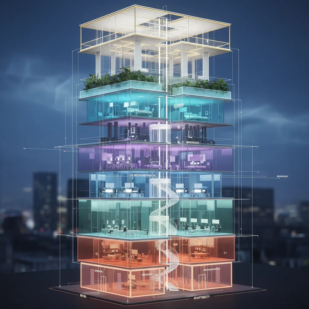 Five-Storey Commercial Plan as Future Interface: Stacked programs, orchestrated flow, and human bandwidth in a vertical marketplace