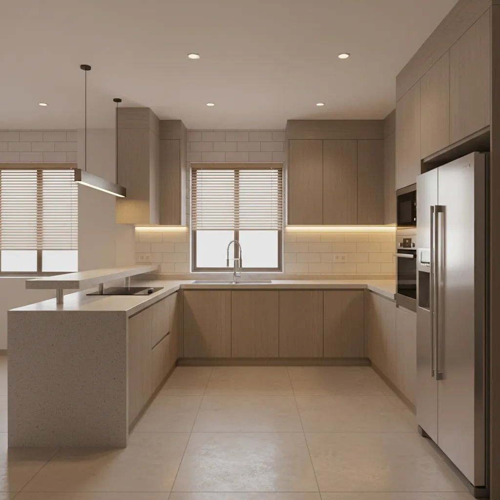 Smart Kitchen Design Ideas for 3 BHK Apartments in Miyapur