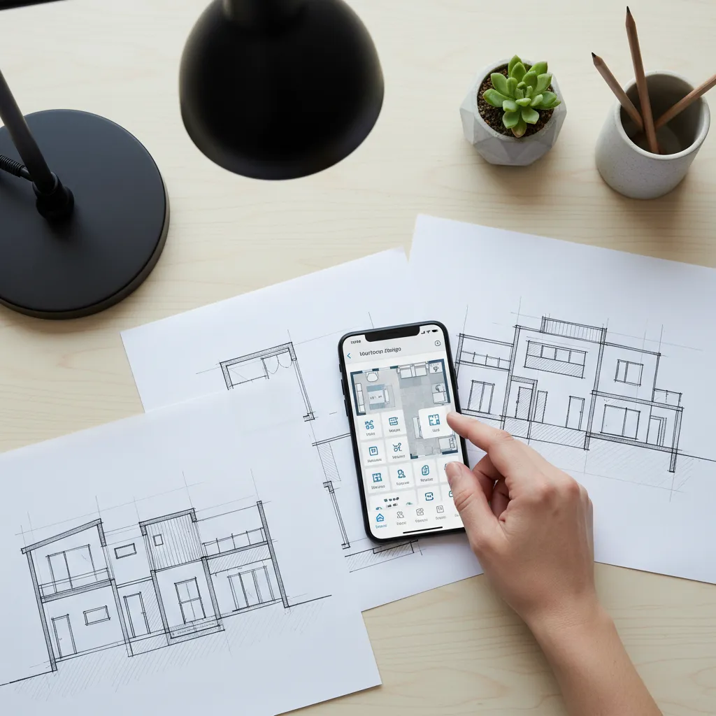 Creación de plano de vivienda en aplicación móvil