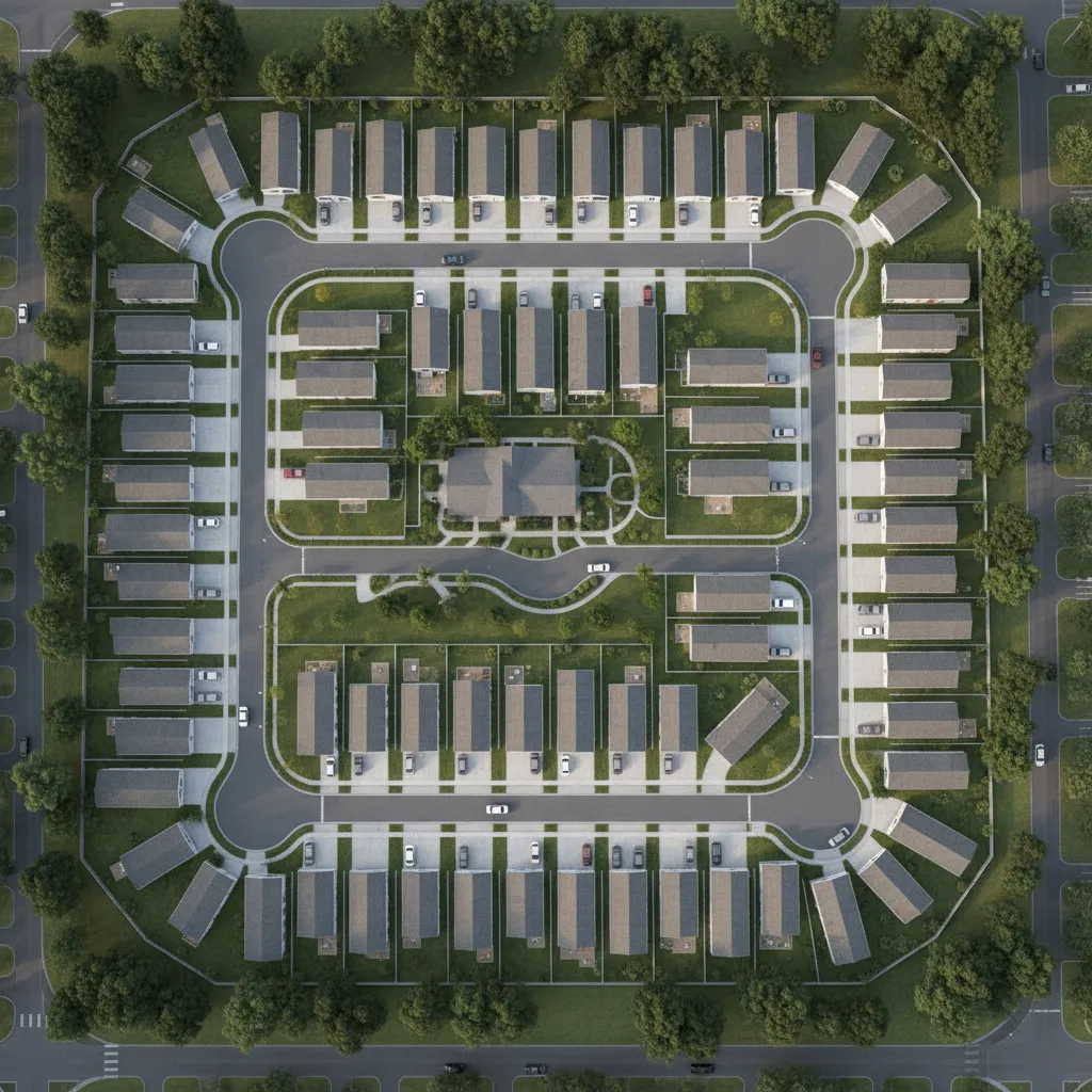 Mobile Home Park Layout Types Grid Loop and Culdesac Compared
