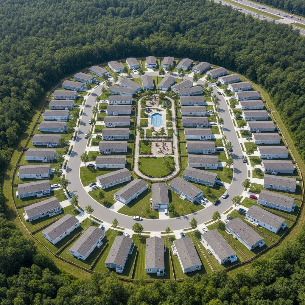 Traffic Flow and Road Design in Mobile Home Parks