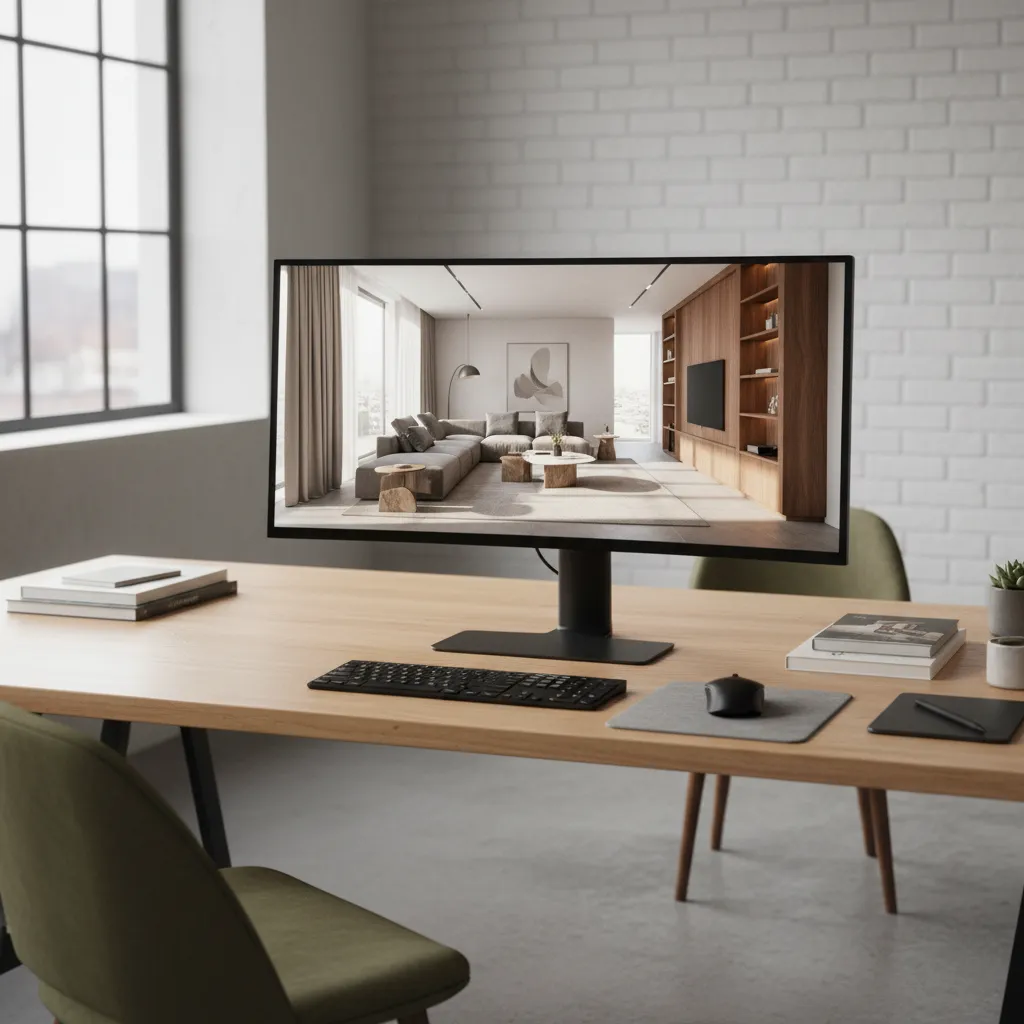 Modelo tridimensional en diseño de interiores