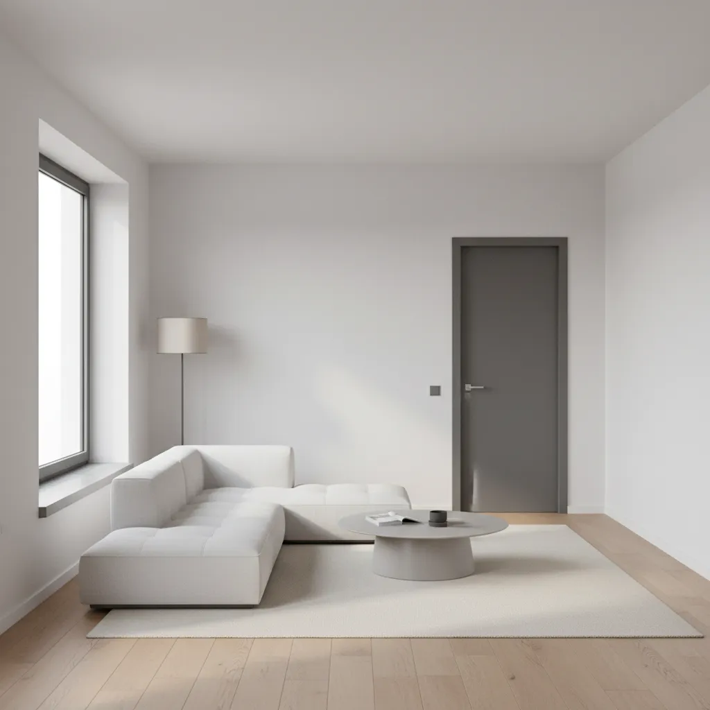 Modelo 3D de una habitación simple creado en software de diseño