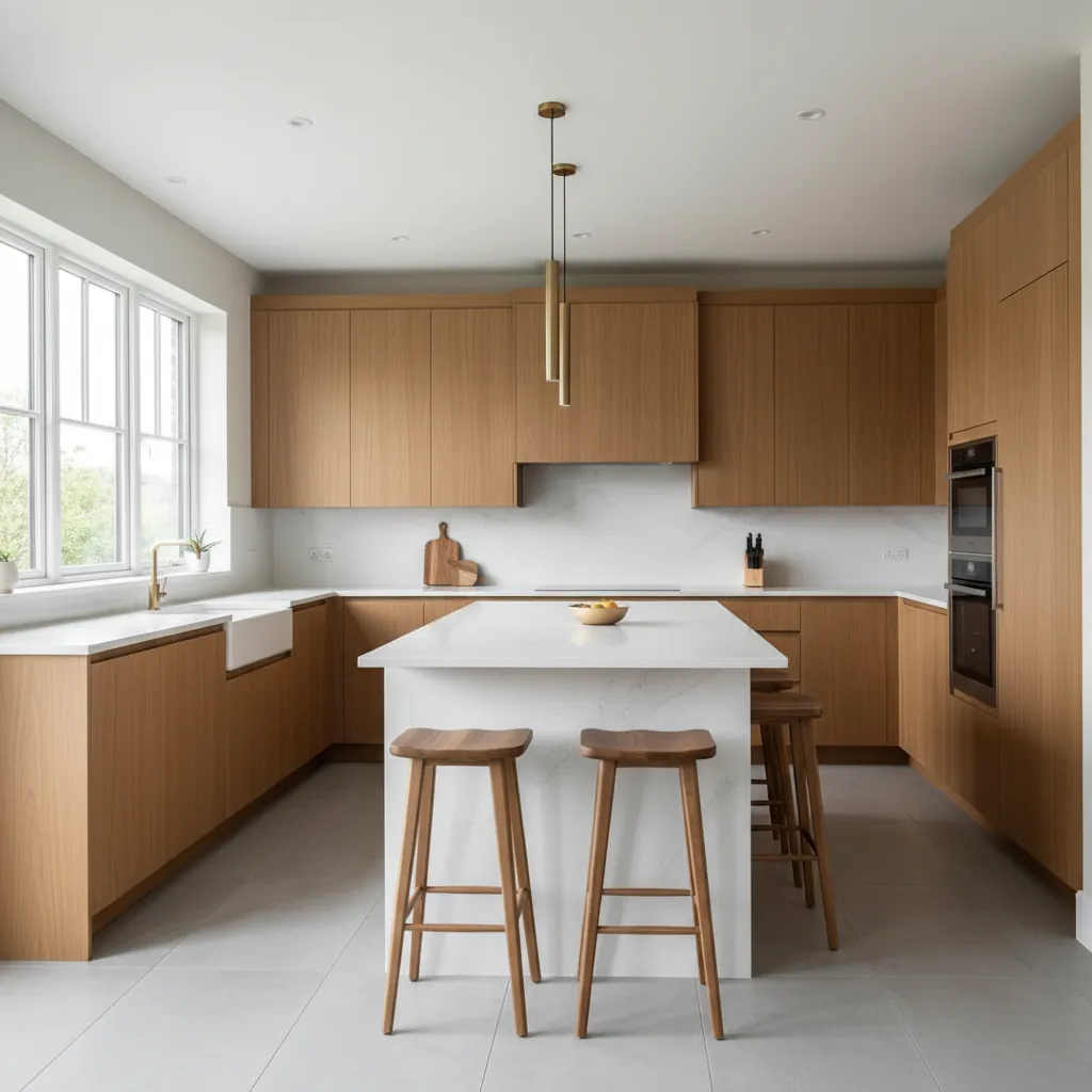 modern 15x15 kitchen layout with island and efficient work triangle