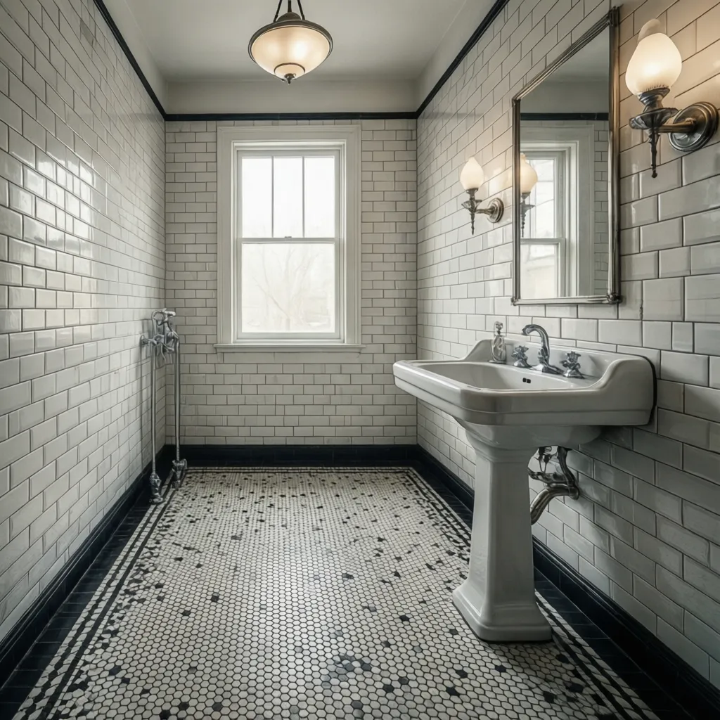 Modern Materials That Replicate Classic 1920s Bathroom Tile