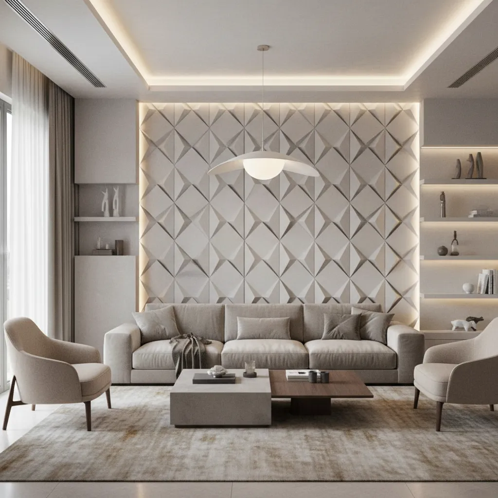 Living Room Feels Flat? Wall Texture Designs That Add Depth