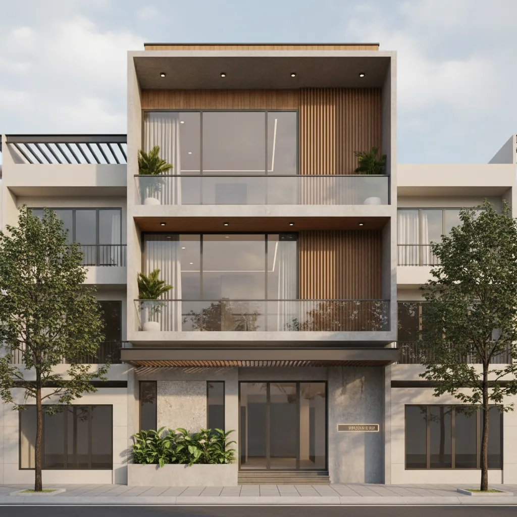 Thiết kế nhà phố 5x20 hiện đại: Bố trí đẹp và tối ưu không gian