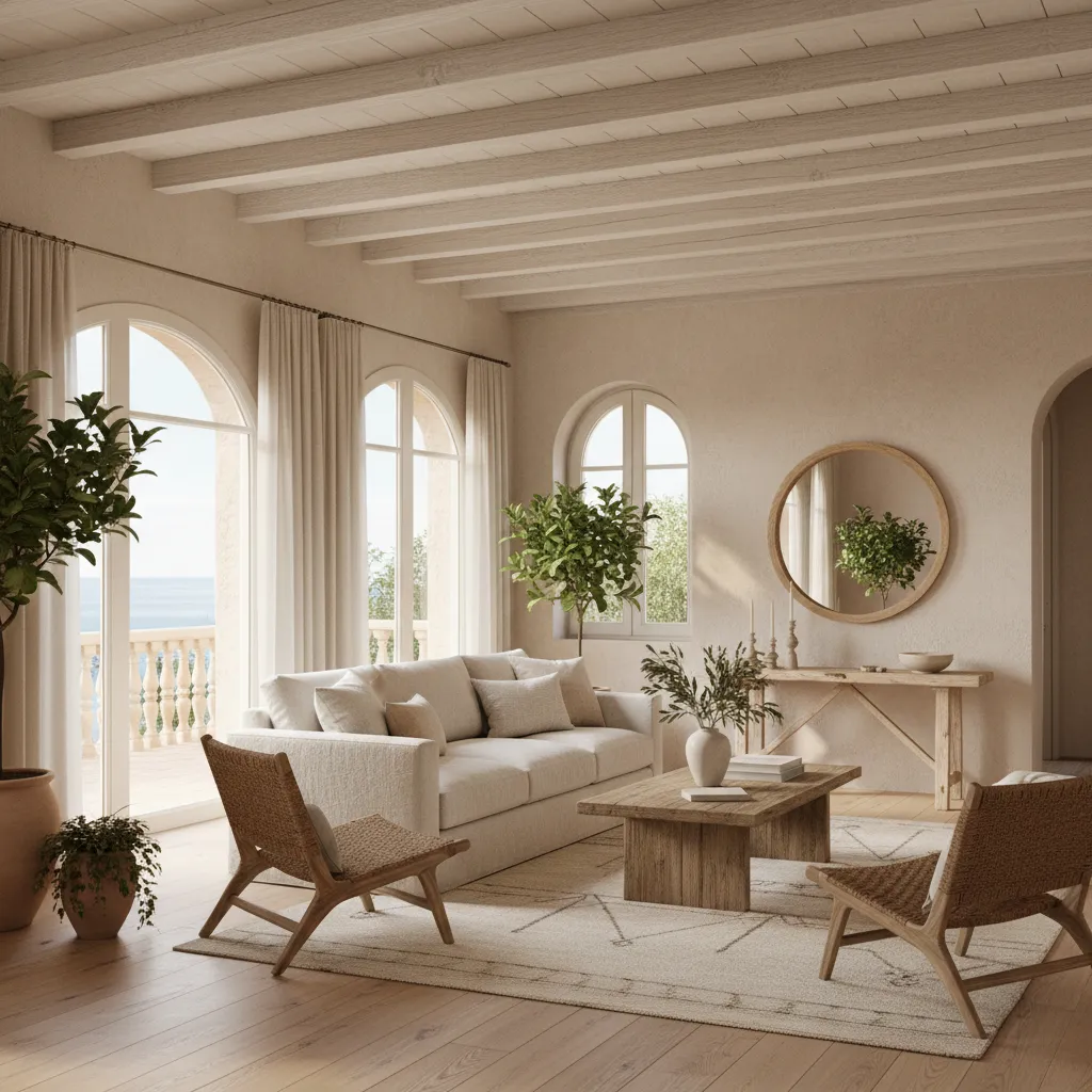 Interior de apartamento moderno con diseño elegante y funcional