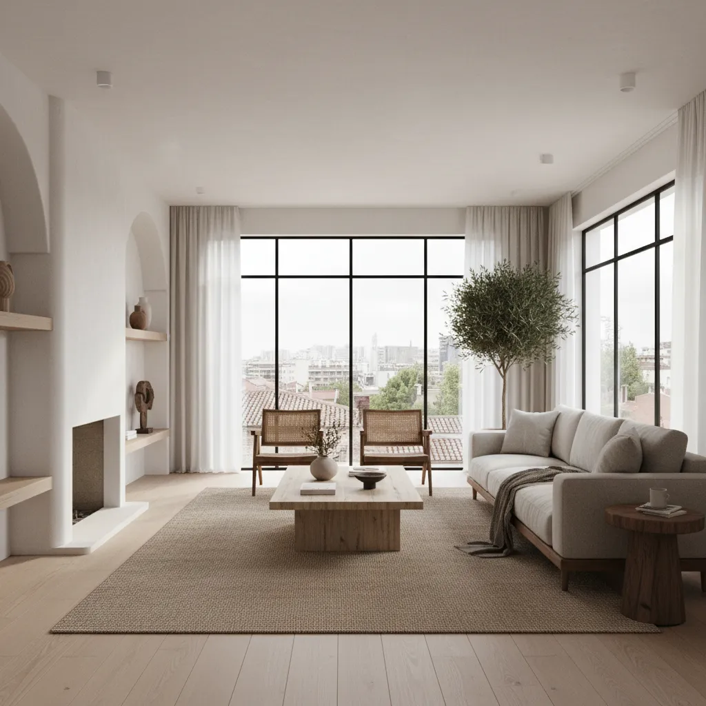 Salón moderno resultado de un proyecto de decoración de interiores