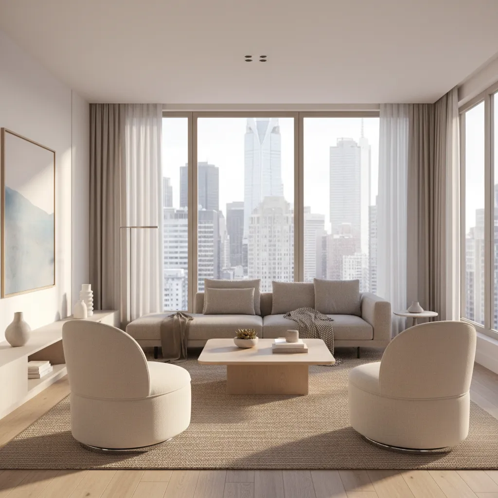 Interior Designer Approaches to Swivel Chair Layouts in Modern Apartments: Professional layout strategies interior designers use to place swivel chairs in compact apartment living rooms without sacrificing comfort or flow.