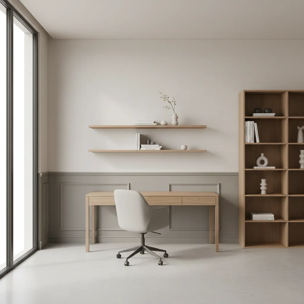 Interior Designer Guidelines for Using Chair Rails in Modern Home Offices