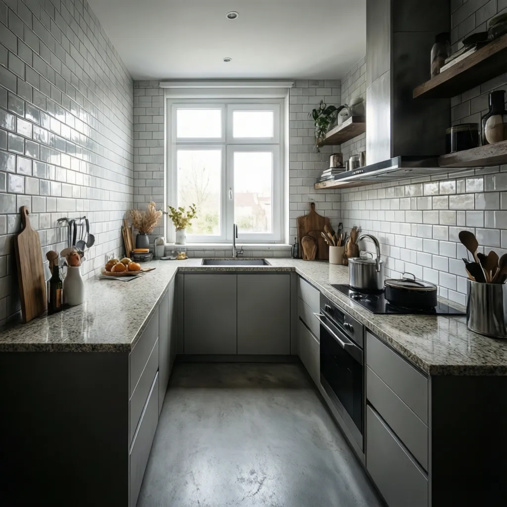 Modern kitchen backsplash tiles clean and stain free