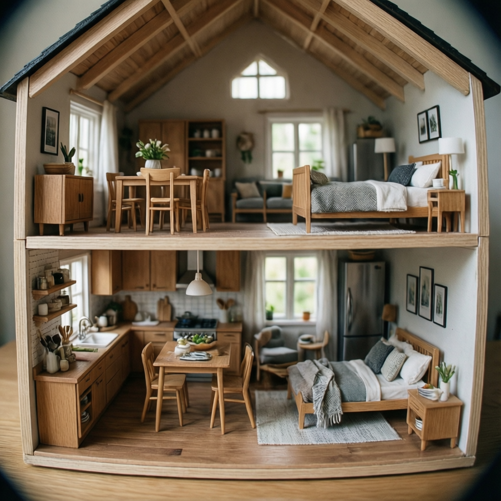 Lote De 5 Lámparas De Pared En Miniatura Para Casas De Muñecas – Acabado Realista De Acero Y ABS, Ideales Para Decoración Y Fotografía