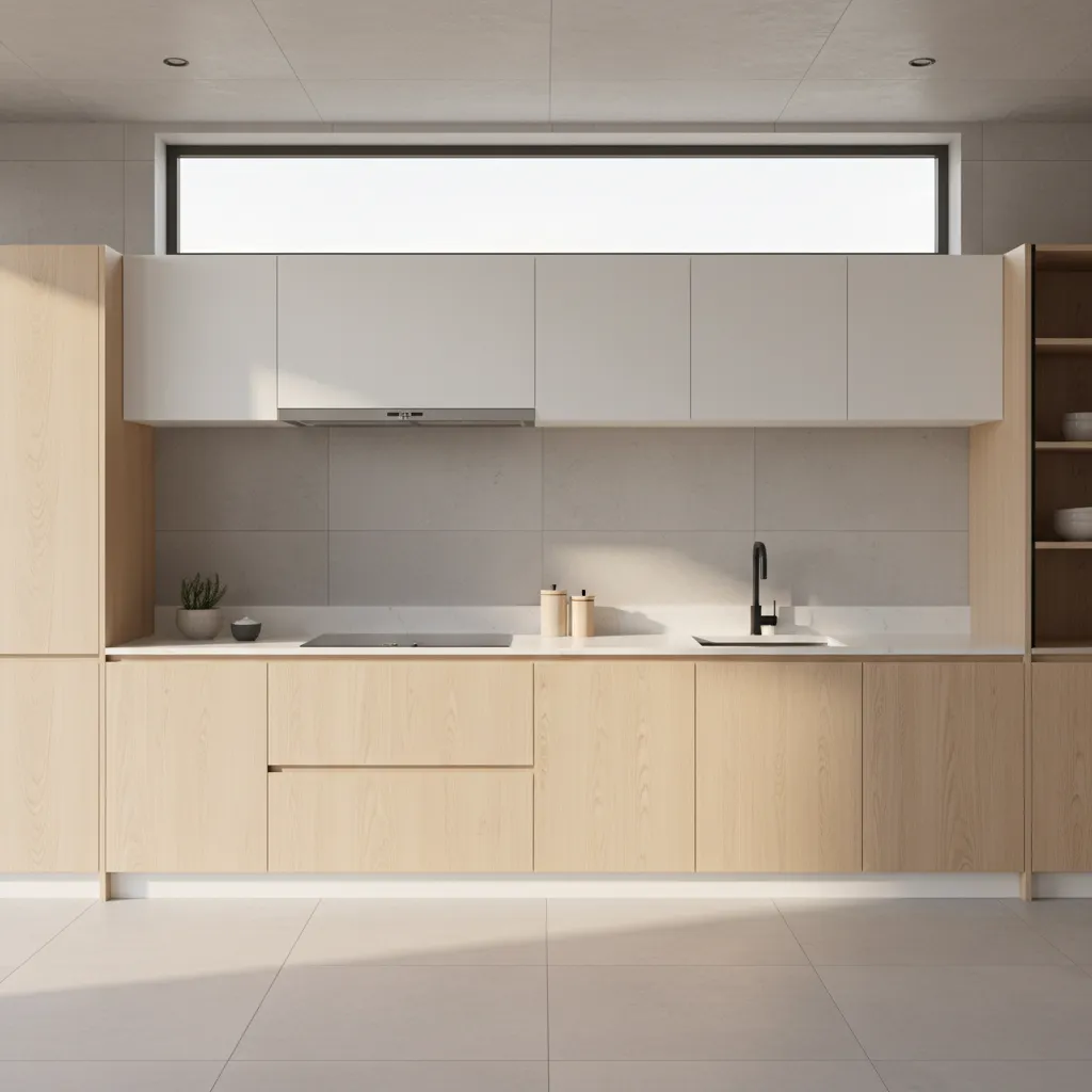 Modern kitchen backsplash design that is easy to clean