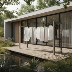 Outdoor Clotheslines in Modern Eco Friendly Homes
