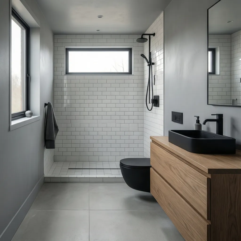 Designer Recommended Gray Paint Palettes for Modern Small Bathrooms