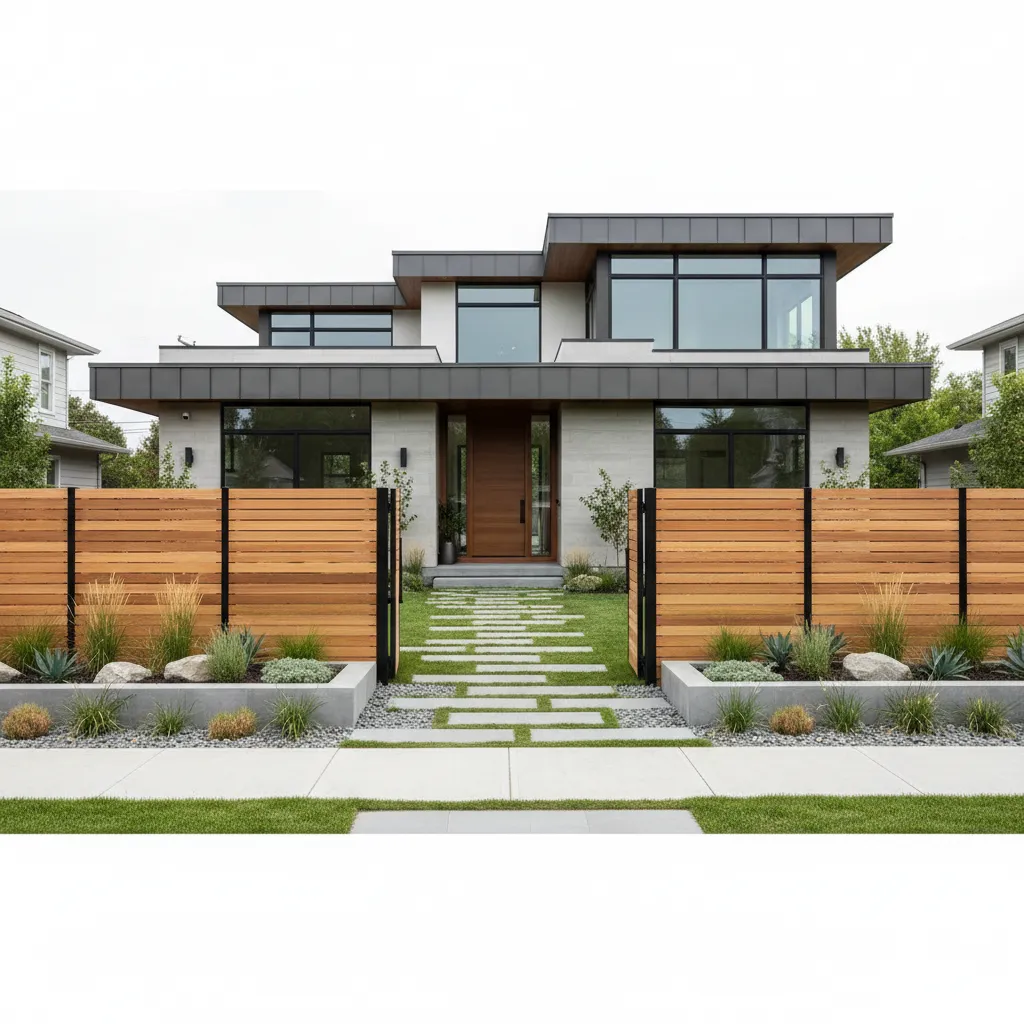 Diseños de cercas para casas que combinan seguridad y estilo