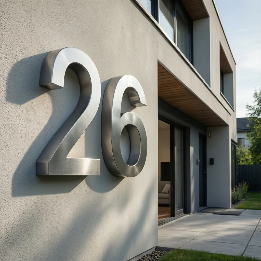 Diseños de números para casas: ideas modernas y visibles