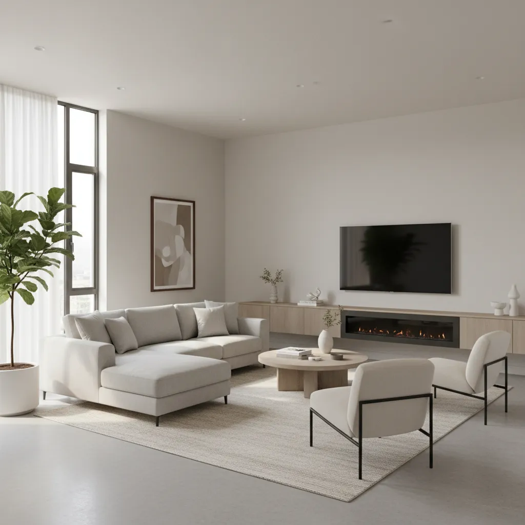 Proyecto de interiorismo moderno terminado en una vivienda contemporánea