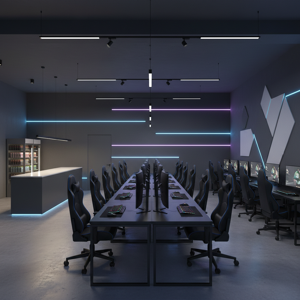 Trang trí phòng net đẹp thu hút game thủ