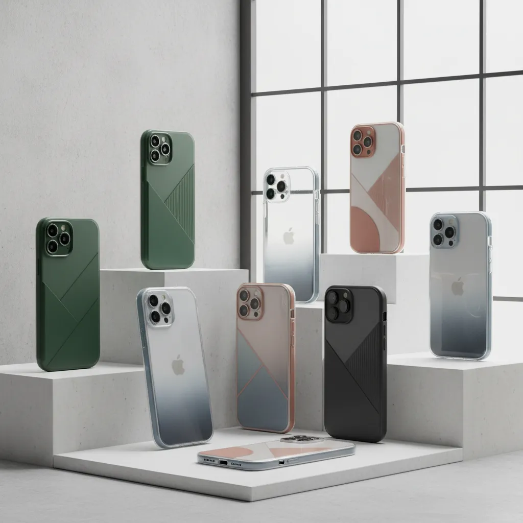 Fundas modernas para iPhone con diseños minimalistas y transparentes