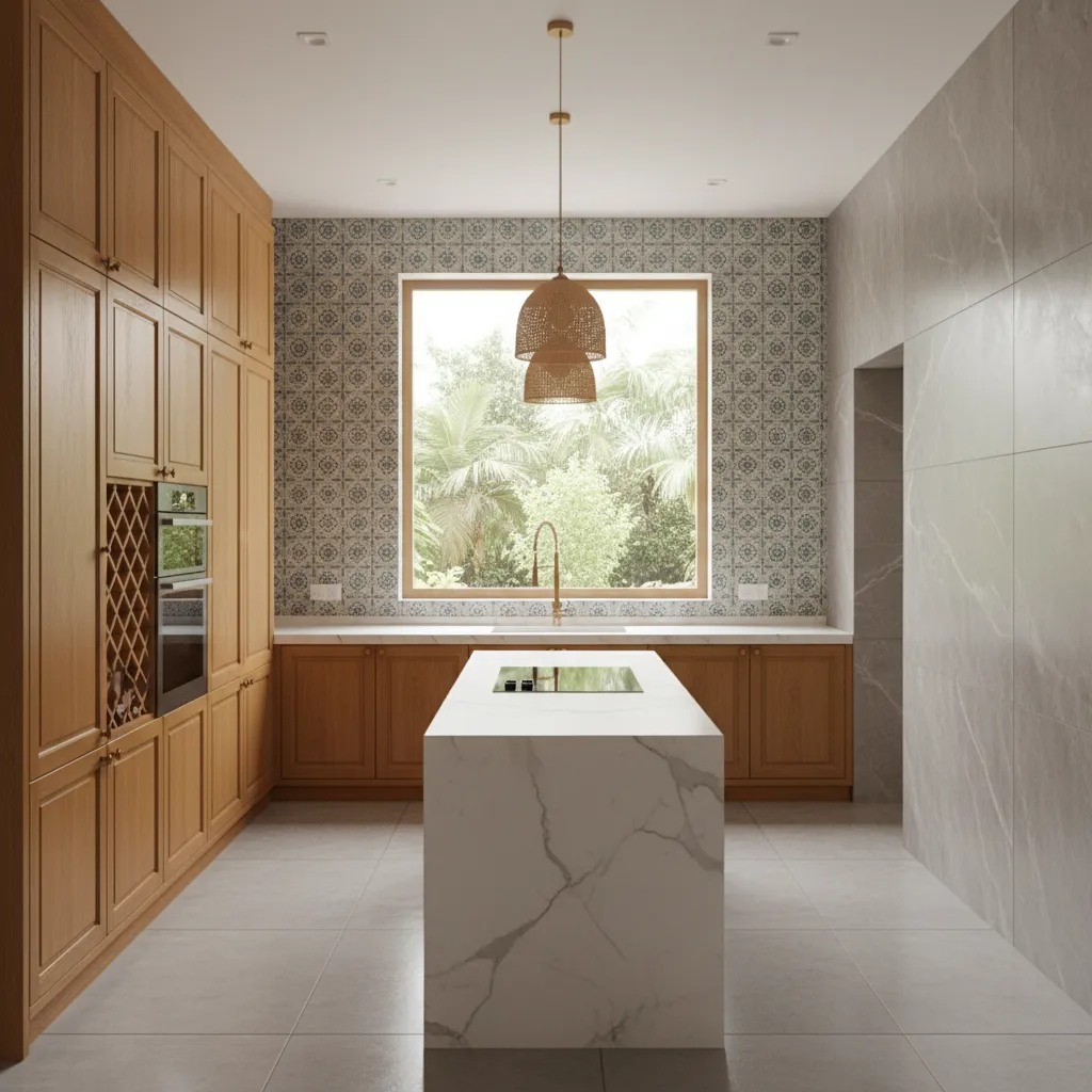 New Model Kitchen Wall Tiles in Kerala: Modern Design Ideas