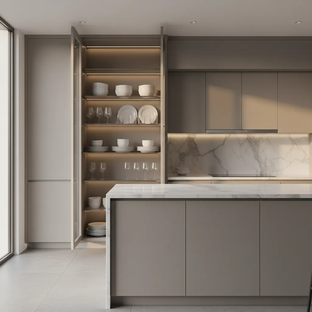 5 Smart Crockery Unit Designs for Kitchen That Save Space