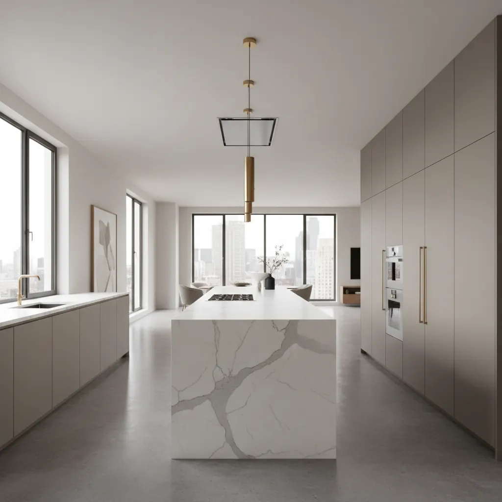 cocina moderna con isla central