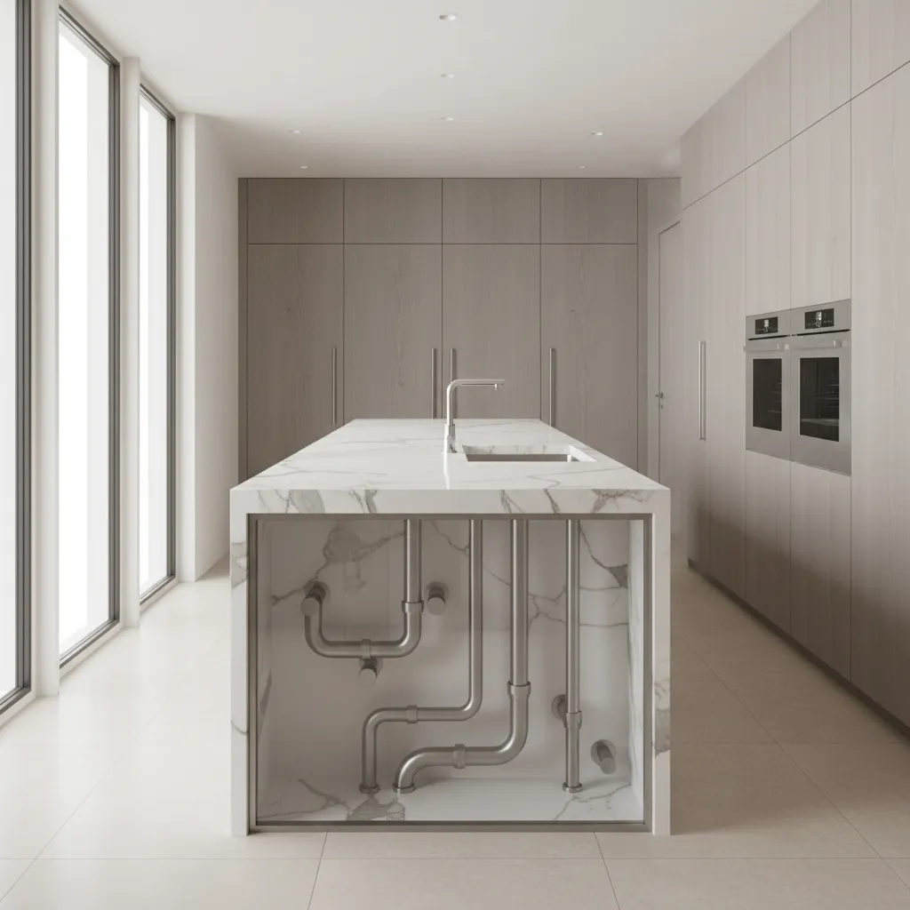 Professional Kitchen Island Plumbing Standards in Modern Kitchen Design