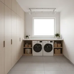Laundry Room Design Trends That Incorporate Indoor Clotheslines