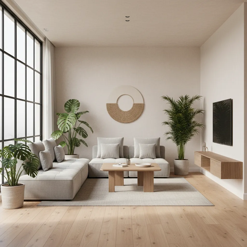 Modern living room interior in a newly designed house in Da Nang