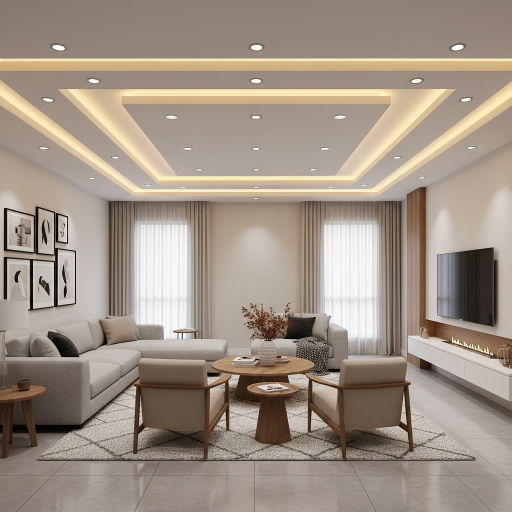 Best Fall Ceiling Design for Living Room Ideas