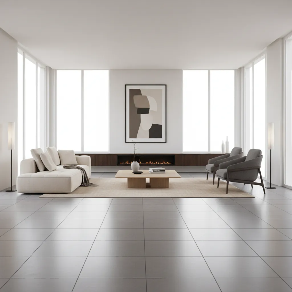 Best Layout Patterns for Grey Tiles in Modern Living Rooms