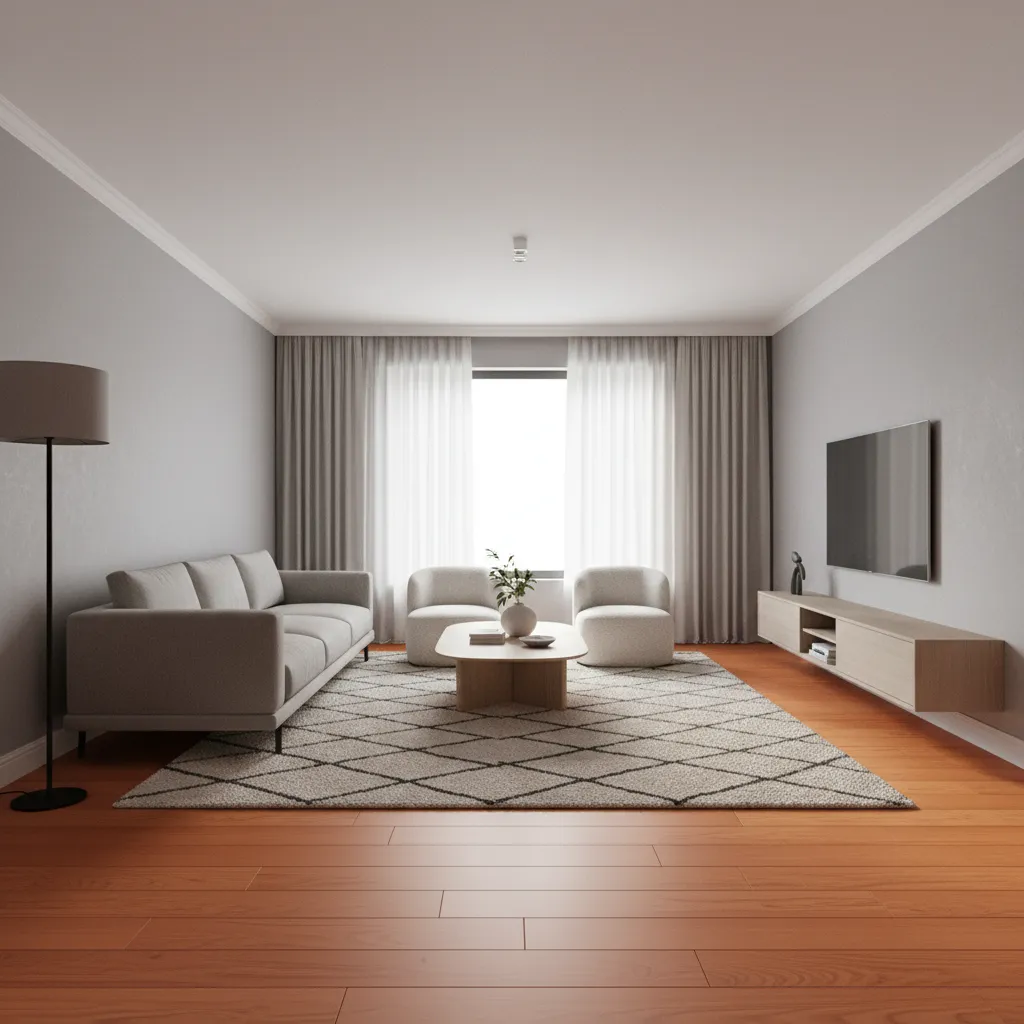 How to Modernize Orange Wood Floors in Living Rooms