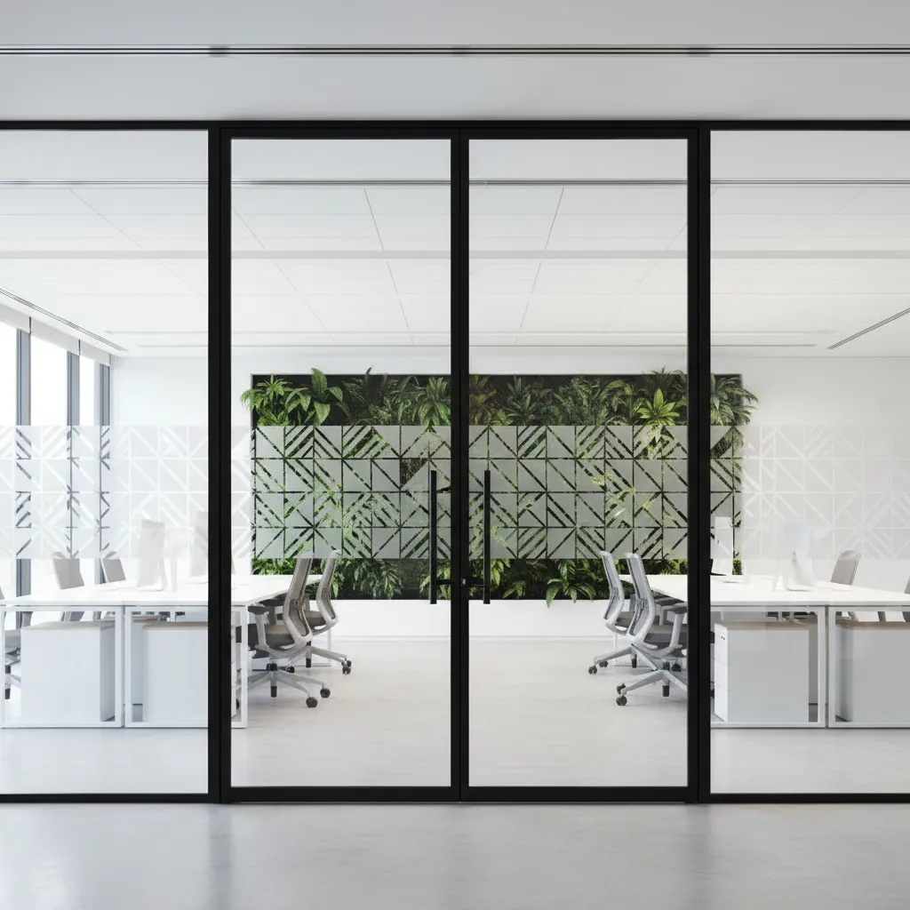 Best Frosted Glass Patterns for Modern Office Storefront Doors